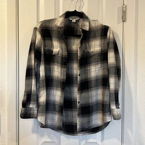 Old Navy - boyfriend plaid flannel shirt - XS